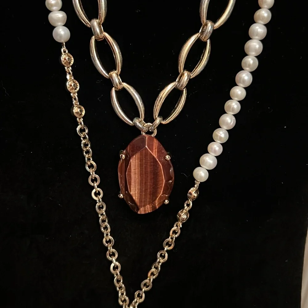 White House Black Market 2 Necklace and 1 Bracelet Set